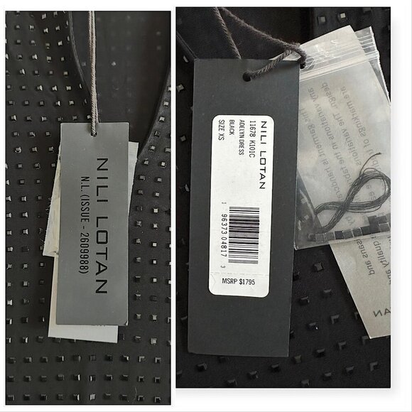 Nili Lotan Adelyn Dress In Black, Size XS, New with tag - Picture 4 of 16